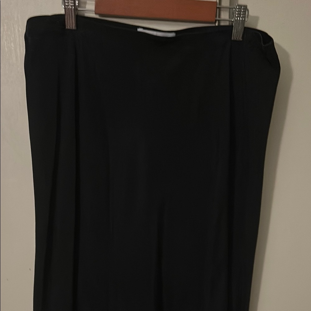 Amour Vert Black Maxi Slip Skirt